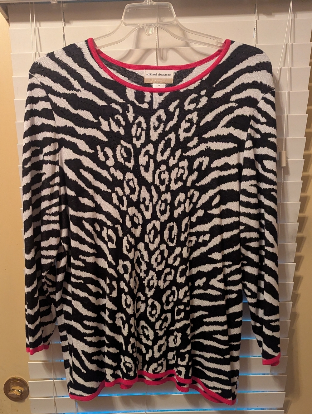 Zebra Print Sweater